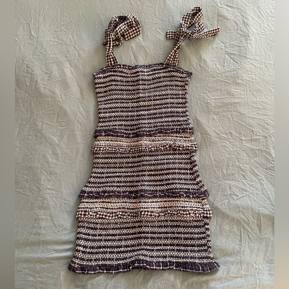 Impeccable Pig• blue cinch dress